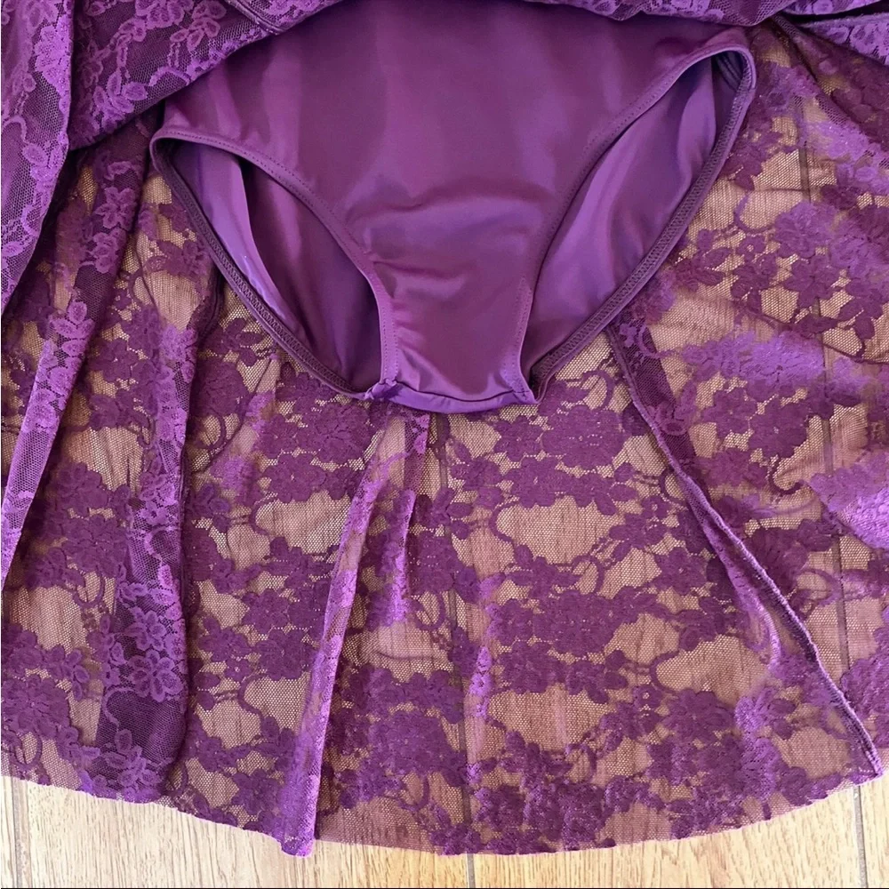 Weissman Purple Lace Dance Dress 10/12